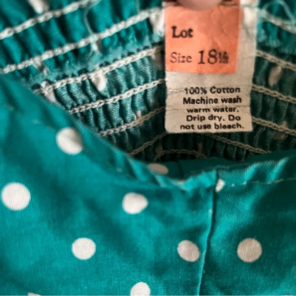 Vintage 1960's Polka Dot Sweetheart Full Skirt Midi Convertible Dress Si… - Picture 5 of 8